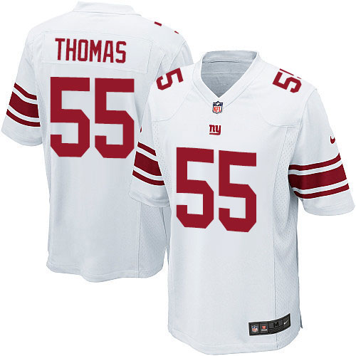 Youth Game J.T. Thomas Nike Jersey White Road - #55 NFL New York Giants